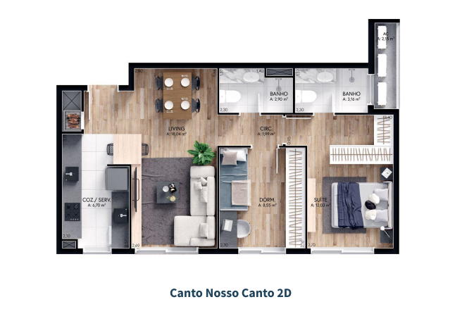 Planta do apartamento